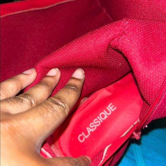 Classique Red Corduroy & Black Satin Ribbon WMNS Boots SZ: 9 - Picture 6 of 7